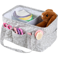 Babyjem Katlamalı Anne Bebek Organizer Gri Çiçek