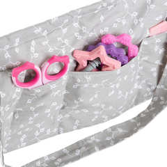 Babyjem Katlamalı Anne Bebek Organizer Gri Çiçek