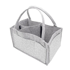 Babyjem Keçe Anne Bebek Bakım Çantası Gri Çiçek