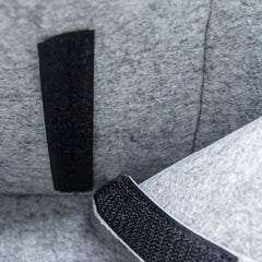 Babyjem Keçe Anne Bebek Bakım Çantası Gri Çiçek