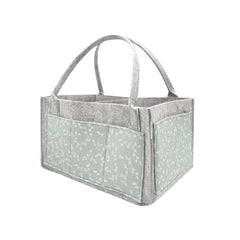 Babyjem Keçe Anne Bebek Bakım Çantası Yeşil Çiçek