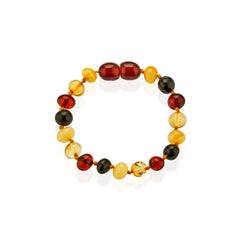 Babyjem Kehribar Bebek Bilekliği Koyu Bal