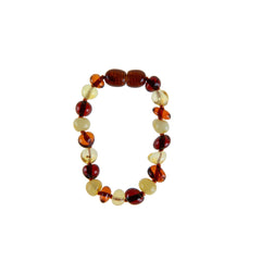 Babyjem Kehribar Bebek Bilekliği Koyu Bal