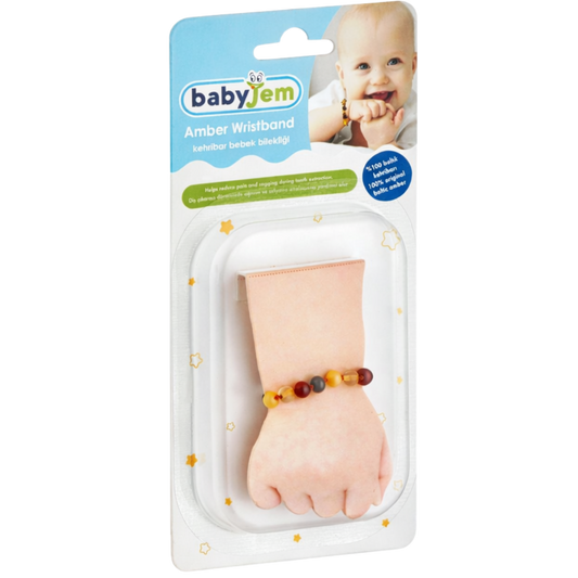 Babyjem Kehribar Bebek Bilekliği Multicolor