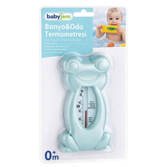 Babyjem Kurbağa Banyo Oda Termometresi Turkuaz