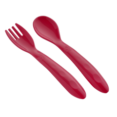 Babyjem Mama Kaşık Çatal Takımı Kırmızı