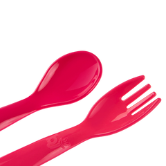 Babyjem Mama Kaşık Çatal Takımı Kırmızı