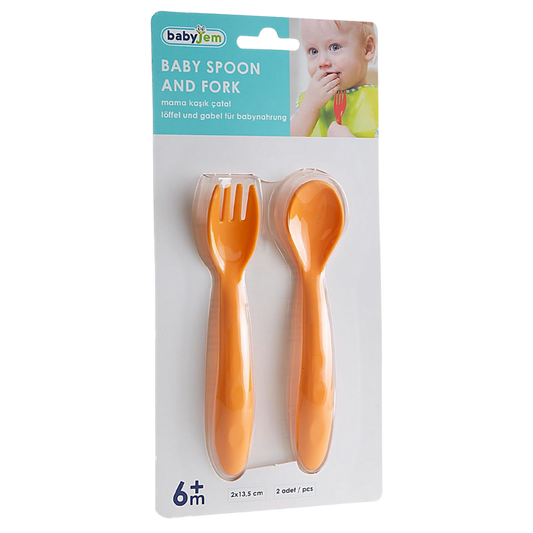 Babyjem Mama Kaşık Çatal Takımı Sarı