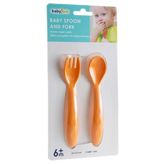 Babyjem Mama Kaşık Çatal Takımı Sarı - Welcome Baby
