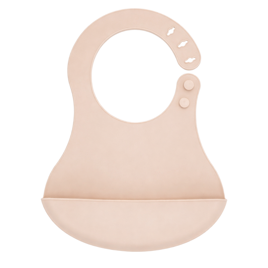 Babyjem Mini Silikon Önlük Ekru