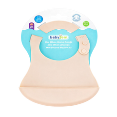 Babyjem Mini Silikon Önlük Ekru