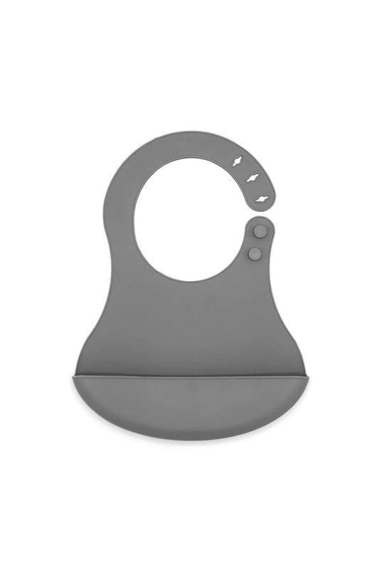 Babyjem Mini̇ Si̇li̇kon Önlük Gri̇