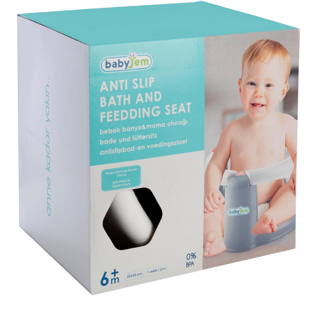Babyjem Önden Açılır Banyo Mama Oturağı Pembe - Welcome Baby