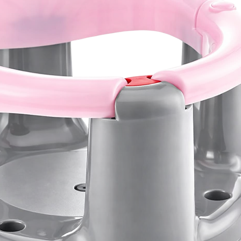 Babyjem Önden Açılır Banyo Mama Oturağı Pembe - Welcome Baby