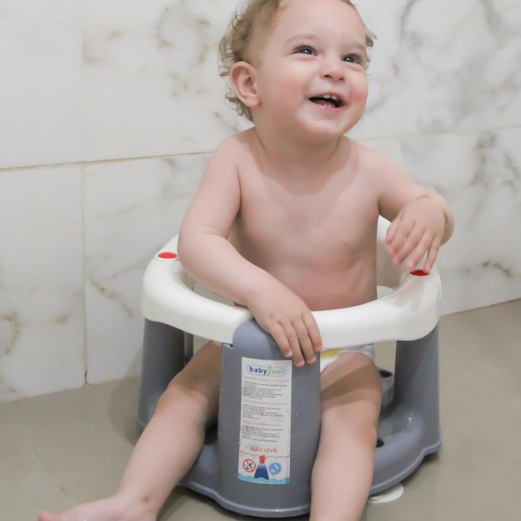 Babyjem Önden Açılır Banyo Mama Oturağı Pembe - Welcome Baby