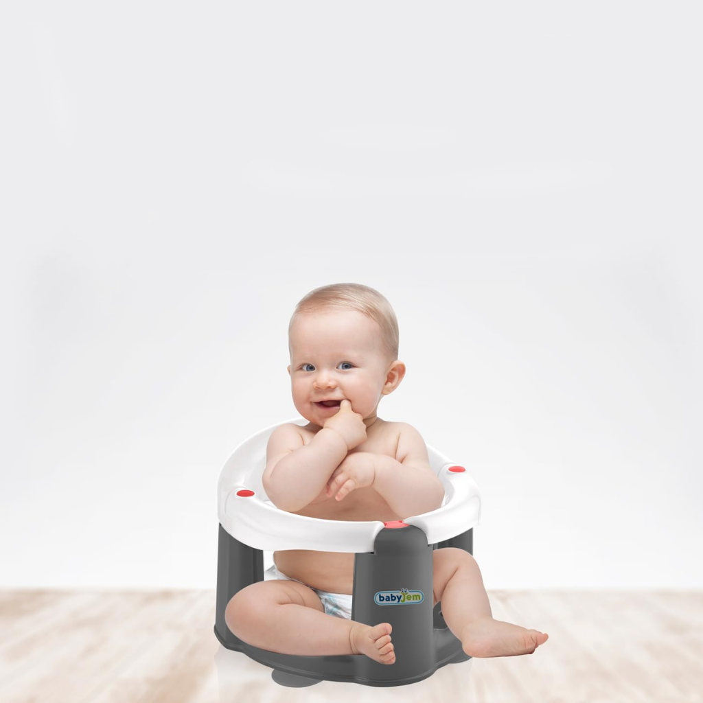Babyjem Önden Açılır Banyo Mama Oturağı Pembe - Welcome Baby