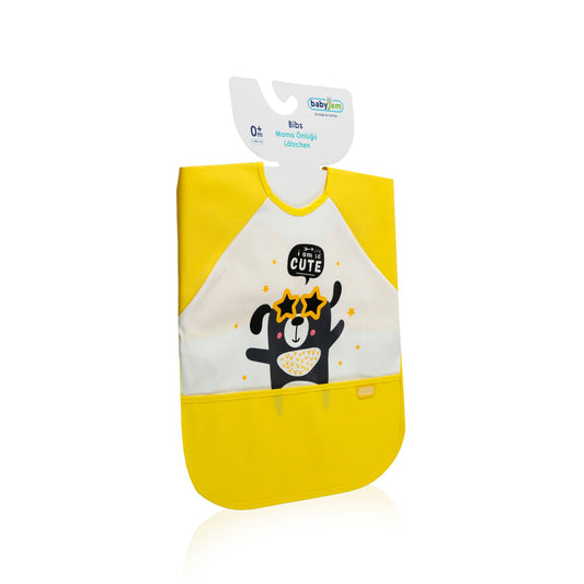 Babyjem Poli Muşamba Kollu Önlük Sarı