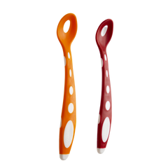 Babyjem Silikon Mama Kaşığı Turuncu Kırmızı