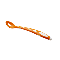 Babyjem Silikon Mama Kaşığı Turuncu Kırmızı