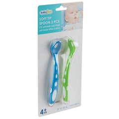 Babyjem Si̇li̇kon Mama Kaşığı Yeşil Mavi