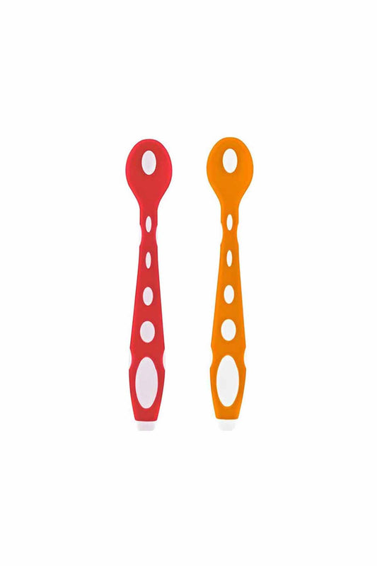 Babyjem Si̇li̇kon Mama Kaşığı Turuncu Kırmızı