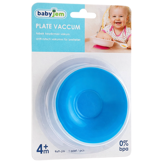 Babyjem Tabak Bardak Vakumu Mavi