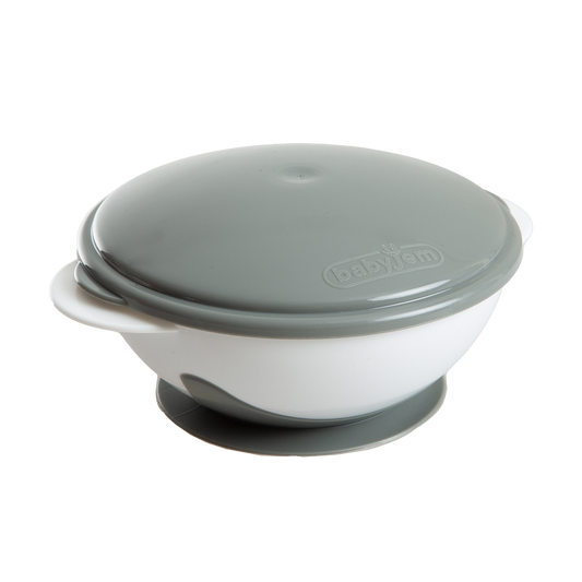 Babyjem Vakumlu Mama Tabağı Gri
