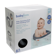 Babyjem Yandan Açılır Banyo Mama Oturağı Antrasit