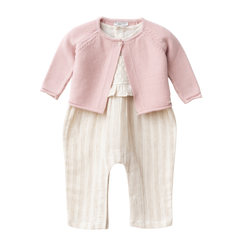 BabyMio Hırkalı Tulum Pudra