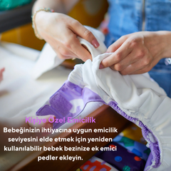 Bambino Mio Yıkanabilir Bebek Bezi Yedek Emici Takviye Pedi Booster 3'lü Paket