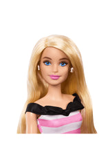 Barbie 65.Yıl Özel Pembe Elbiseli Bebek HTH66