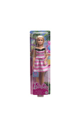 Barbie 65.Yıl Özel Pembe Elbiseli Bebek HTH66