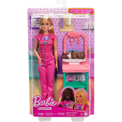 Barbie Bakım Temalı Kariyer Oyun Seti Doktor Bebek JCR72