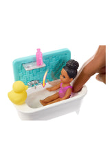 Barbie Bebek Bakıcısı Bebeği ve Aksesuarları Oyun Setleri FXH06