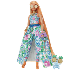 Barbie Extra Fancy Çiçekli Kostümlü Bebek HHN14 - Welcome Baby