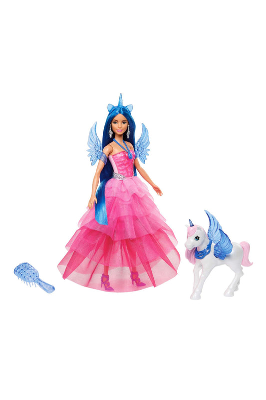 Barbie Mavi Saçlı Prenses Bebek HRR16