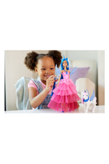 Barbie Mavi Saçlı Prenses Bebek HRR16