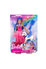 Barbie Mavi Saçlı Prenses Bebek HRR16