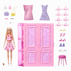 Barbie'nin Rüya Gardırobu ve Bebek Oyun Seti HXD58