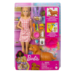 Barbie ve Yeni Doğan Köpekler Oyun Seti HCK75