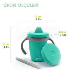 Bblüv Küp Dönüştürülebilir Silikon Damlatmaz Bardak