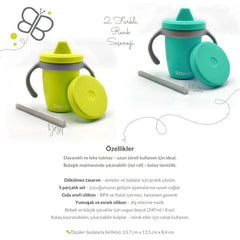 Bblüv Küp Dönüştürülebilir Silikon Damlatmaz Bardak