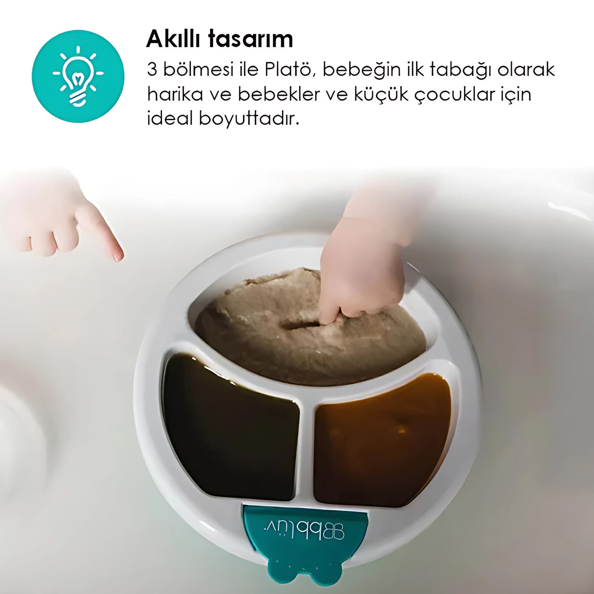 Bblüv Plato Sıcak Su Hazneli Mama Tabağı