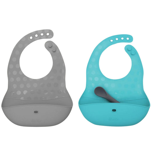 Bblüv Pöket Katlanabilir Silikon Önlük ve Beslenme Seti