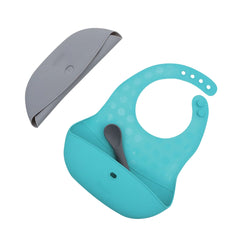 Bblüv Pöket Katlanabilir Silikon Önlük ve Beslenme Seti