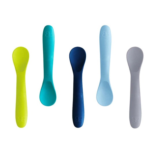 Bblüv Spoön Silikon 5'li Kaşık Seti Mavi