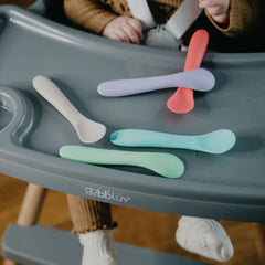 Bblüv Spoön Silikon 5'li Kaşık Seti Pembe