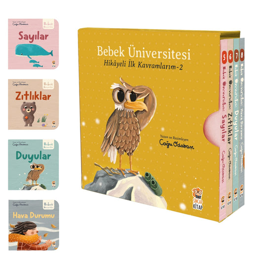Sincap Kitap Bebek Üniversitesi 2 Hikayeli İlk Kavramlarım Seti