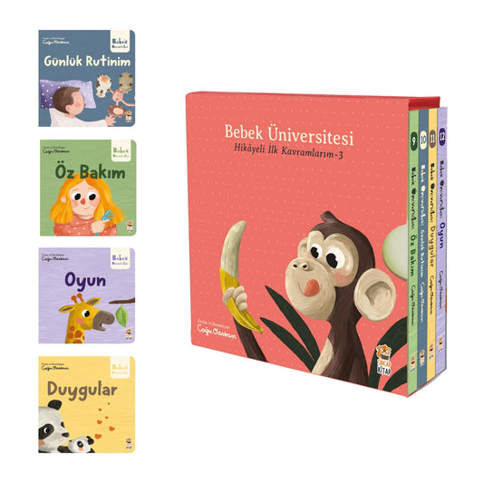 Sincap Kitap Bebek Üniversitesi 3 Hikayeli İlk Kavramlarım Seti