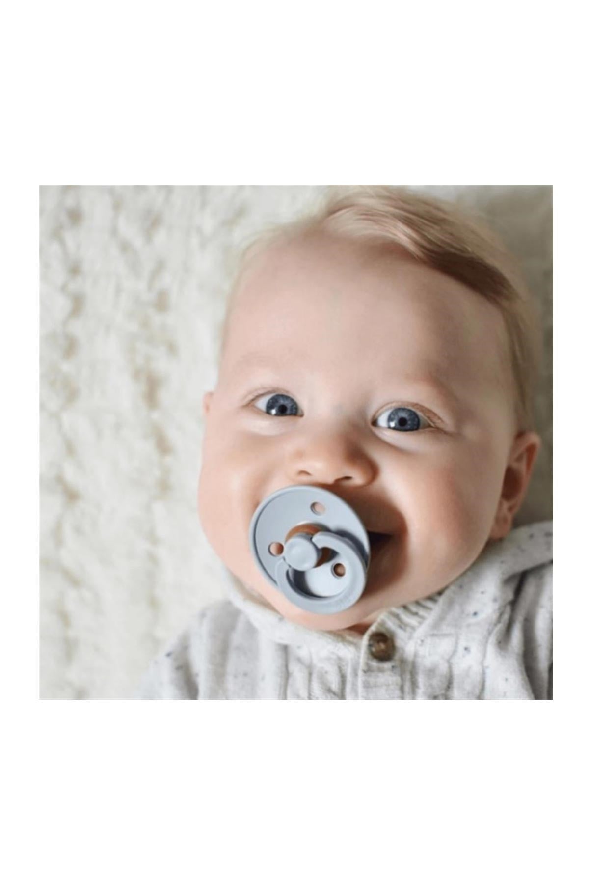 Bibs Colour Emzik 2'li Dark Sky Blue/Baby Blue Latex No:2 - Welcome Baby